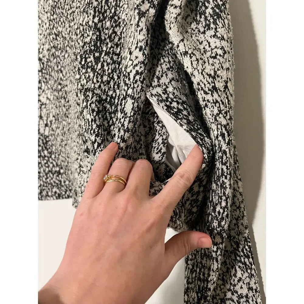 Anthropologie Dolan Black White Eva Jacket Sz M
